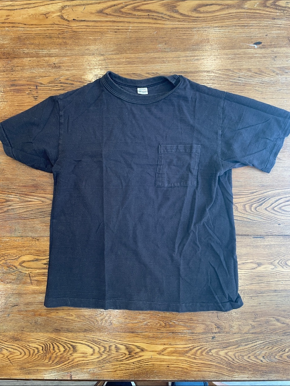 Warehouse 4601 Loopwheel pocket tee - Sumi